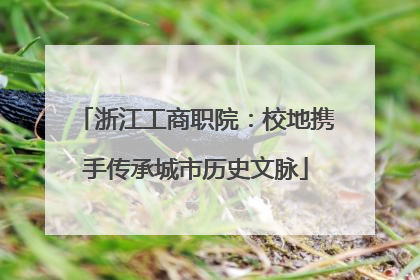 浙江工商职院：校地携手传承城市历史文脉